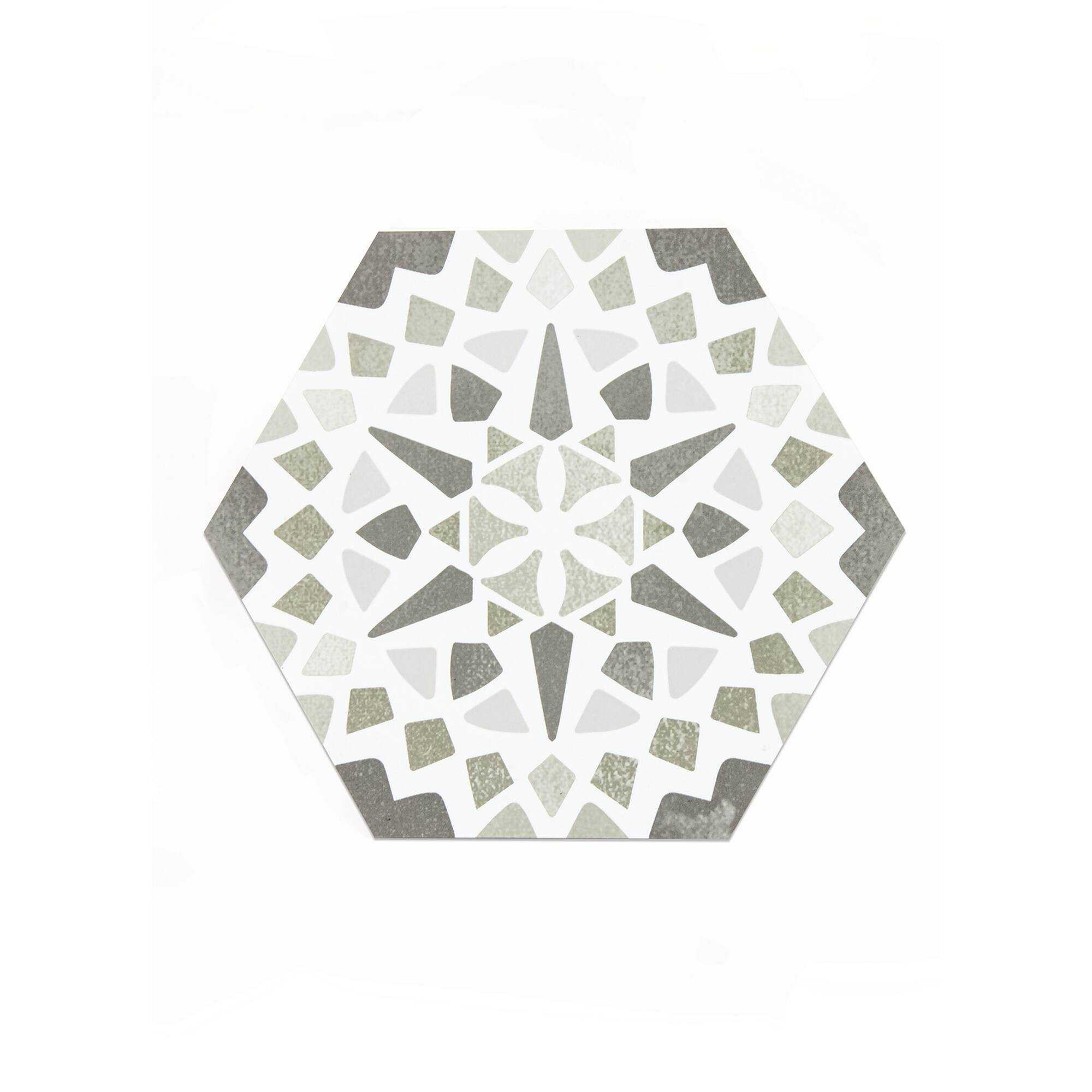 FloorPops Ribera Peel & Stick Hexagon Floor Tiles